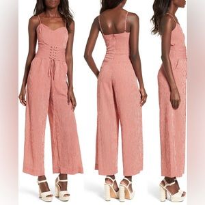 J.O.A Corset Wide Leg Jumpsuit
